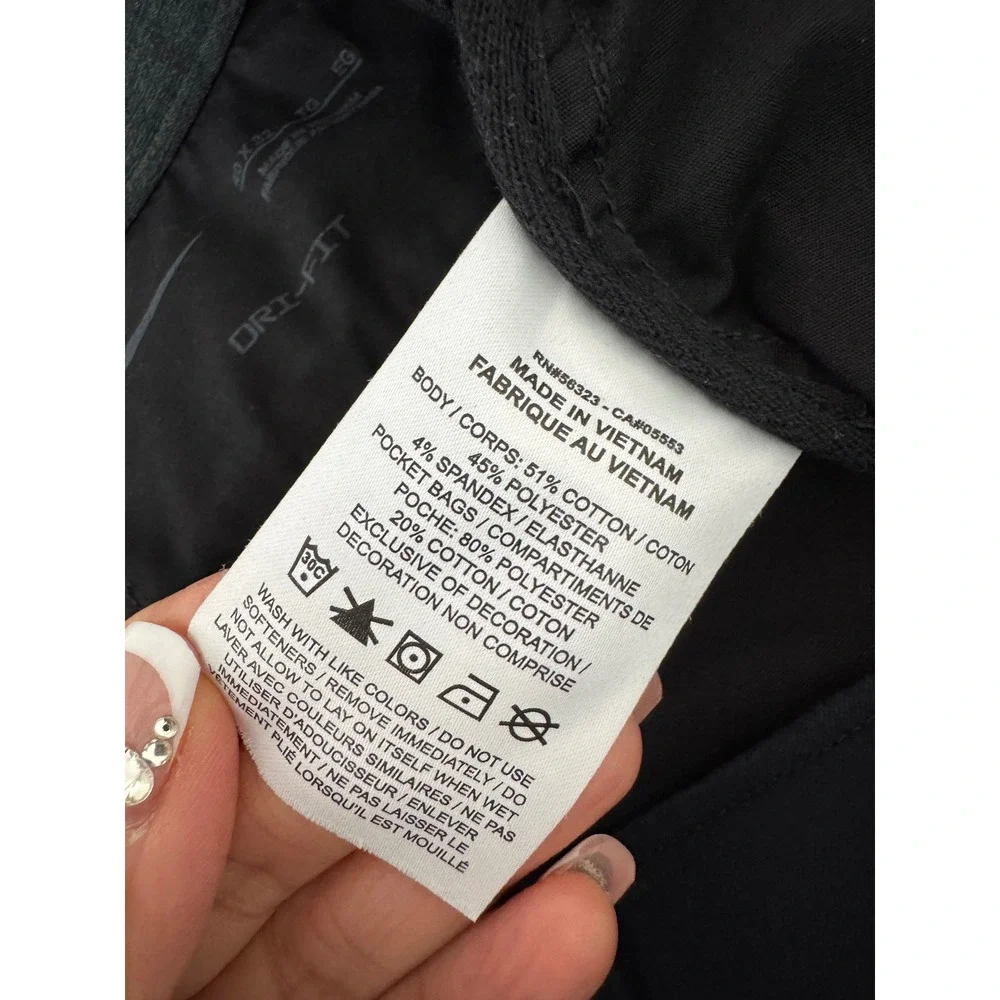 Nike Dri-FIT Chino Pants 40 Black Mens Golf Casual athleisure relaxed